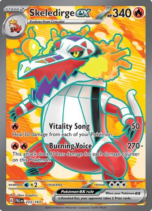 Skeledirge ex (PAL-233) (Holofoil)