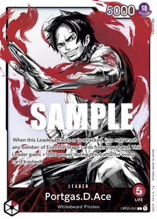 Portgas.D.Ace (Alternate Art) (OP03-001) (Foil)