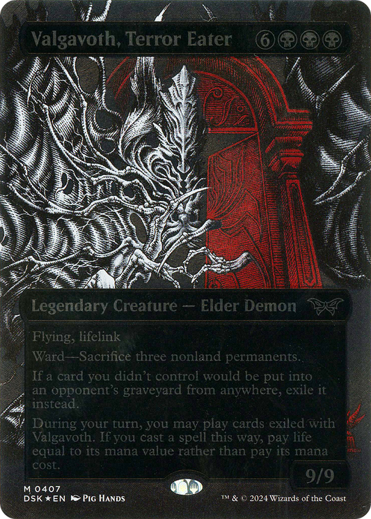 Valgavoth, Terror Eater (DSK-407) (Showcase) (Borderless) (Textured Foil)