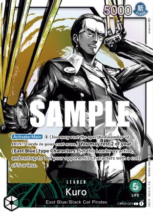 Kuro (Alternate Art) (OP03-021) (Foil)