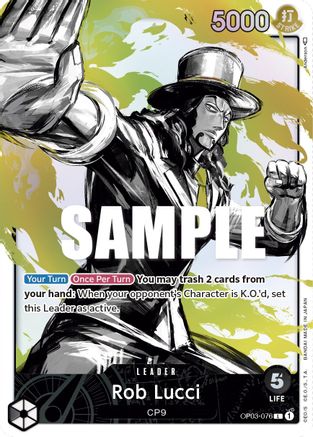 Rob Lucci (076) (Alternate Art) (OP03-076) (Foil)