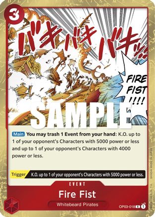 Fire Fist (OP03-018) (Foil)