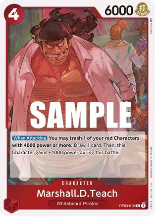 Marshall.D.Teach (OP03-012) (Foil)