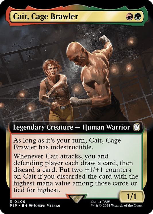 Cait, Cage Brawler (PIP-409) (Extended Art) (Foil)