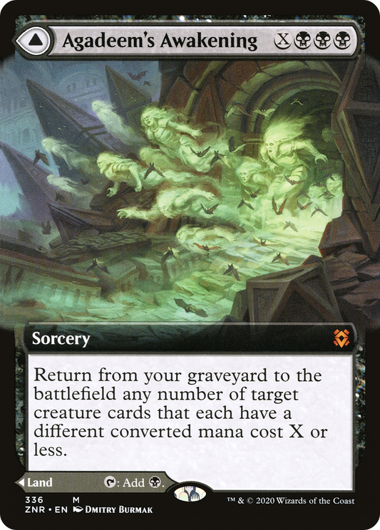 Agadeem's Awakening // Agadeem, the Undercrypt (ZNR-336) (Extended Art)