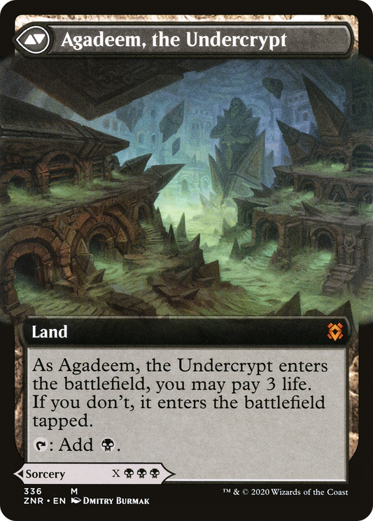 Agadeem's Awakening // Agadeem, the Undercrypt (ZNR-336) (Extended Art)