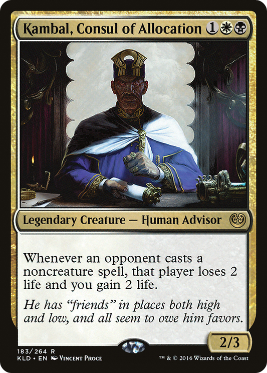 Kambal, Consul of Allocation (KLD-183) (Foil)