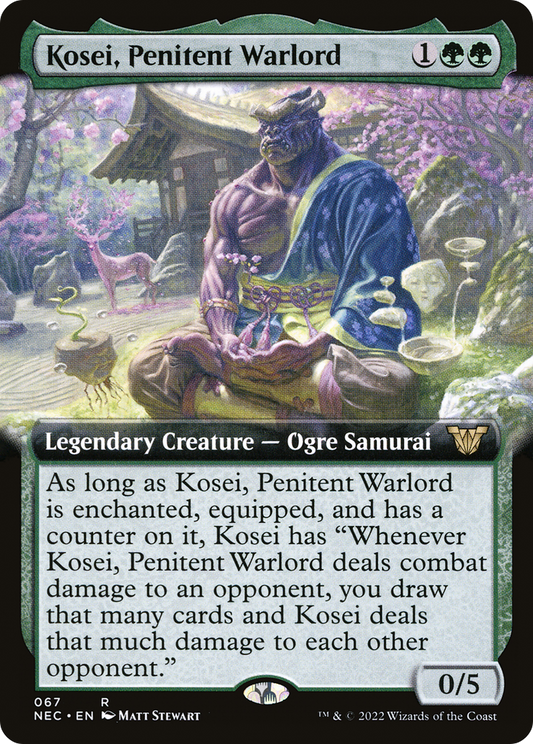 Kosei, Penitent Warlord (NEC-067) (Extended Art)
