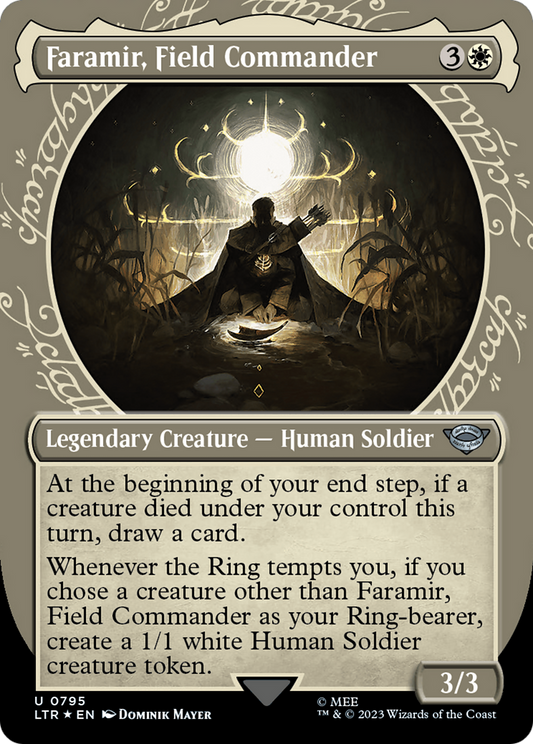 Faramir, Field Commander (LTR-795) (Showcase) (Borderless) (Surge Foil)