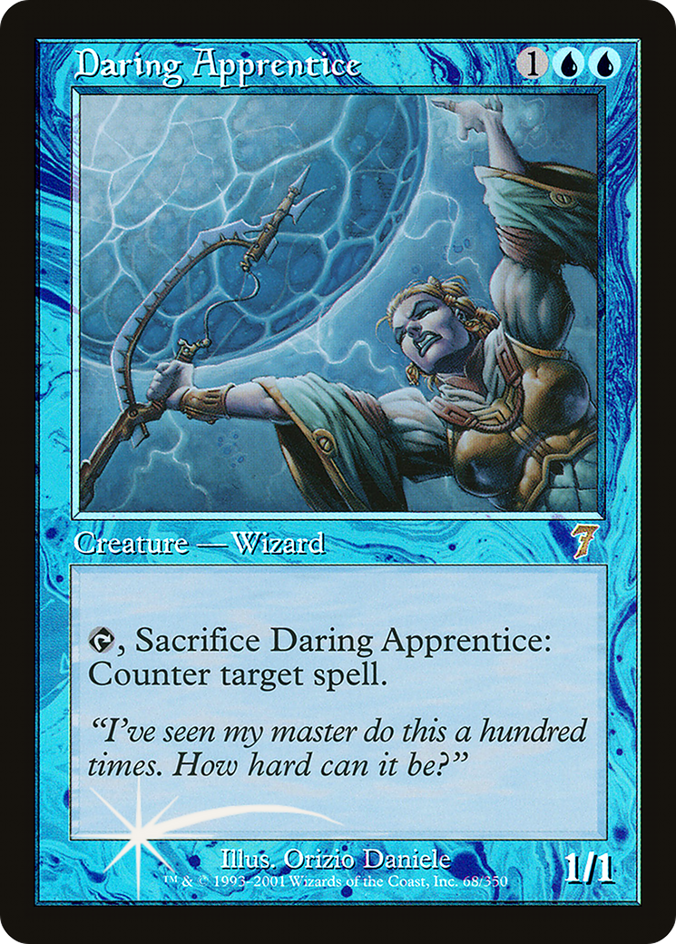 Daring Apprentice (7ED-68★) (Foil)