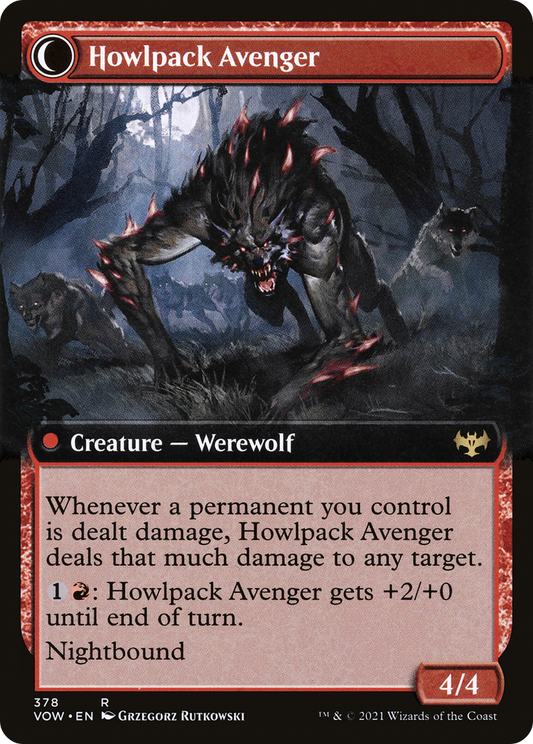 Ill-Tempered Loner // Howlpack Avenger (VOW-378) (Extended Art)