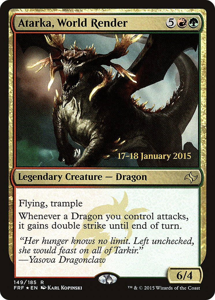 Atarka, World Render (PRE-149S) (Foil)