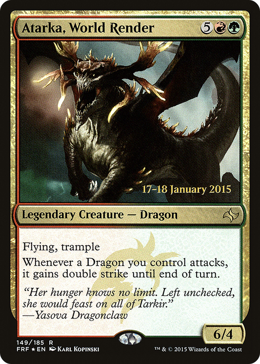 Atarka, World Render (PRE-149S) (Foil)