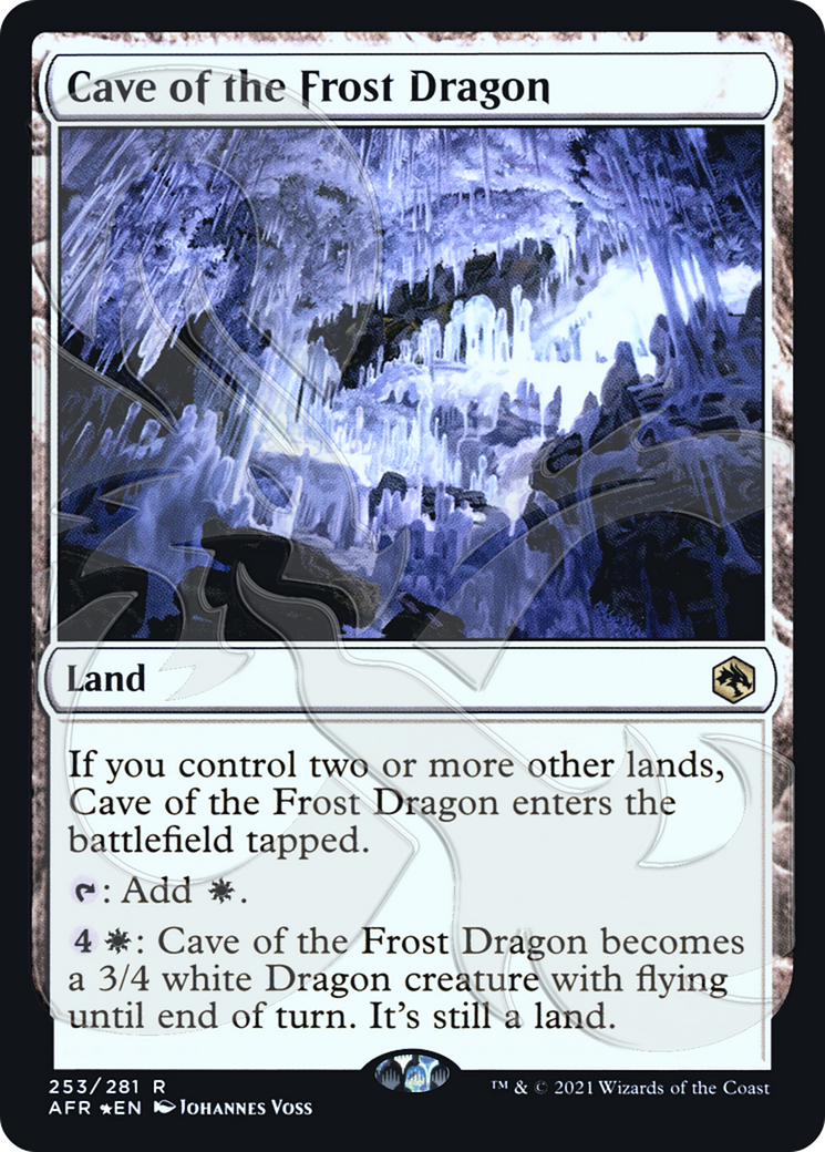 Cave of the Frost Dragon (AFR&-253A) (Foil)