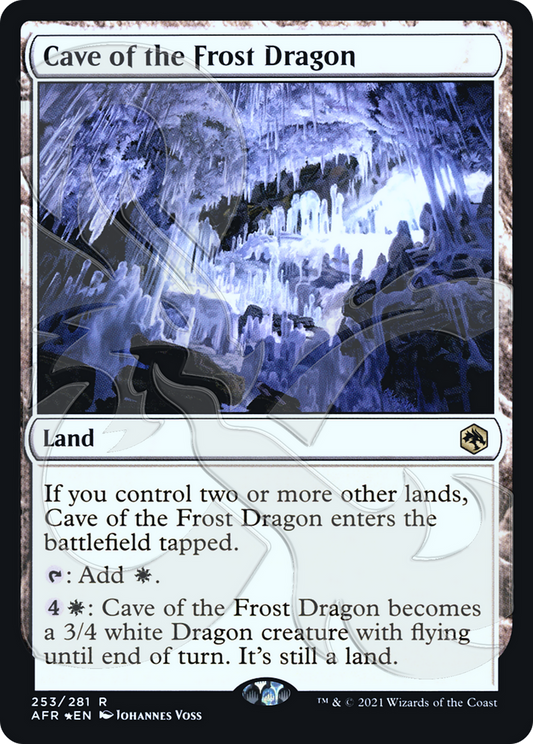 Cave of the Frost Dragon (AFR&-253A) (Foil)