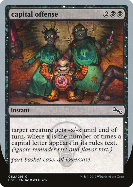 capital offense (UST-052) (Foil)