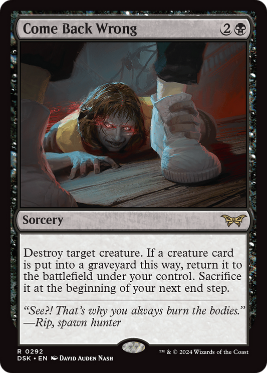 Come Back Wrong (DSK-292)