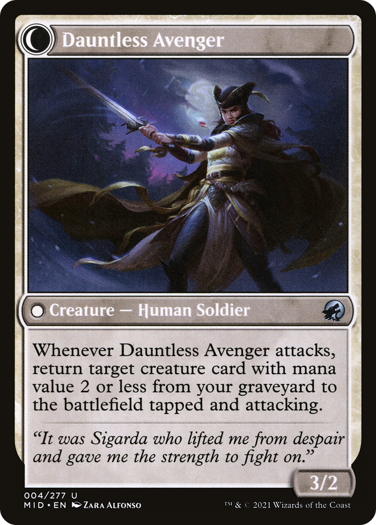 Bereaved Survivor // Dauntless Avenger (MID-004) (Foil)