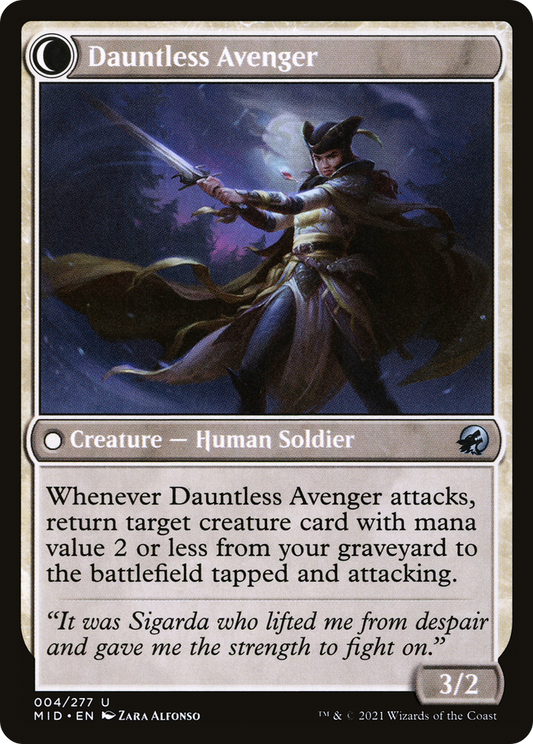 Bereaved Survivor // Dauntless Avenger (MID-004) (Foil)