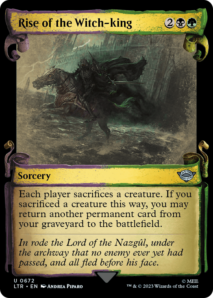 Rise of the Witch-king (LTR-672) (Showcase) (Scroll) (Foil)