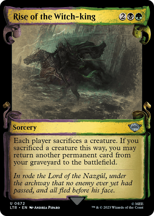 Rise of the Witch-king (LTR-672) (Showcase) (Scroll) (Foil)