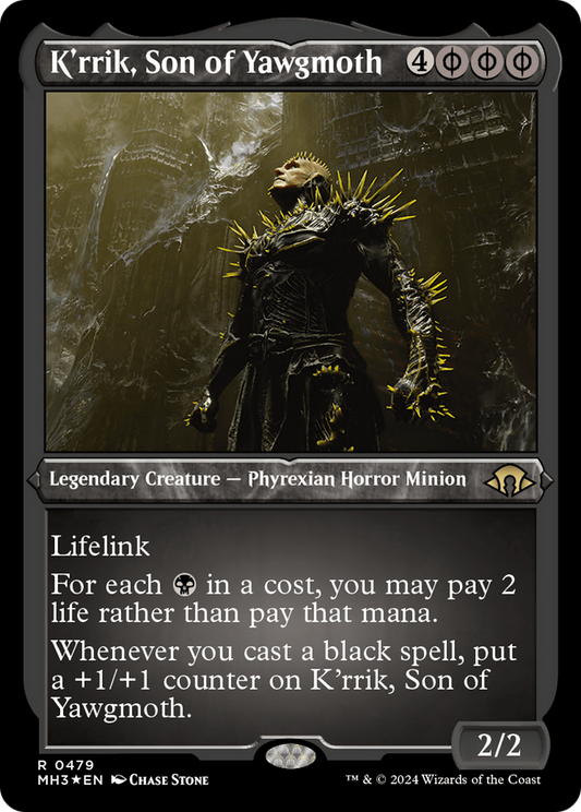 K'rrik, Son of Yawgmoth (MH3-479) (Etched Foil)