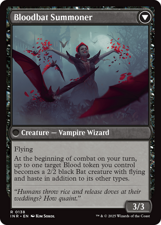 Voldaren Bloodcaster // Bloodbat Summoner (INR-138) (Foil)