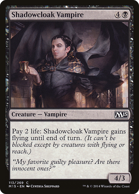 Shadowcloak Vampire (M15-113) (Foil)