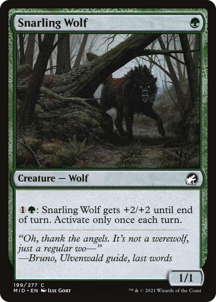 Snarling Wolf (MID-199) (Foil)
