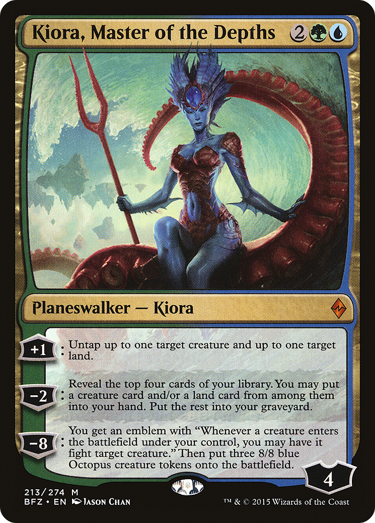 Kiora, Master of the Depths (BFZ-213) (Foil)