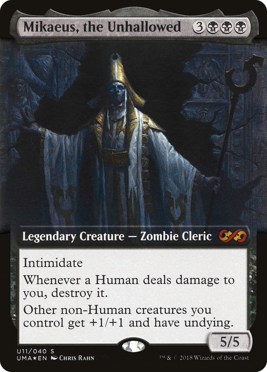 Mikaeus, the Unhallowed (UMA:BT-U11) (Extended Art) (Foil)