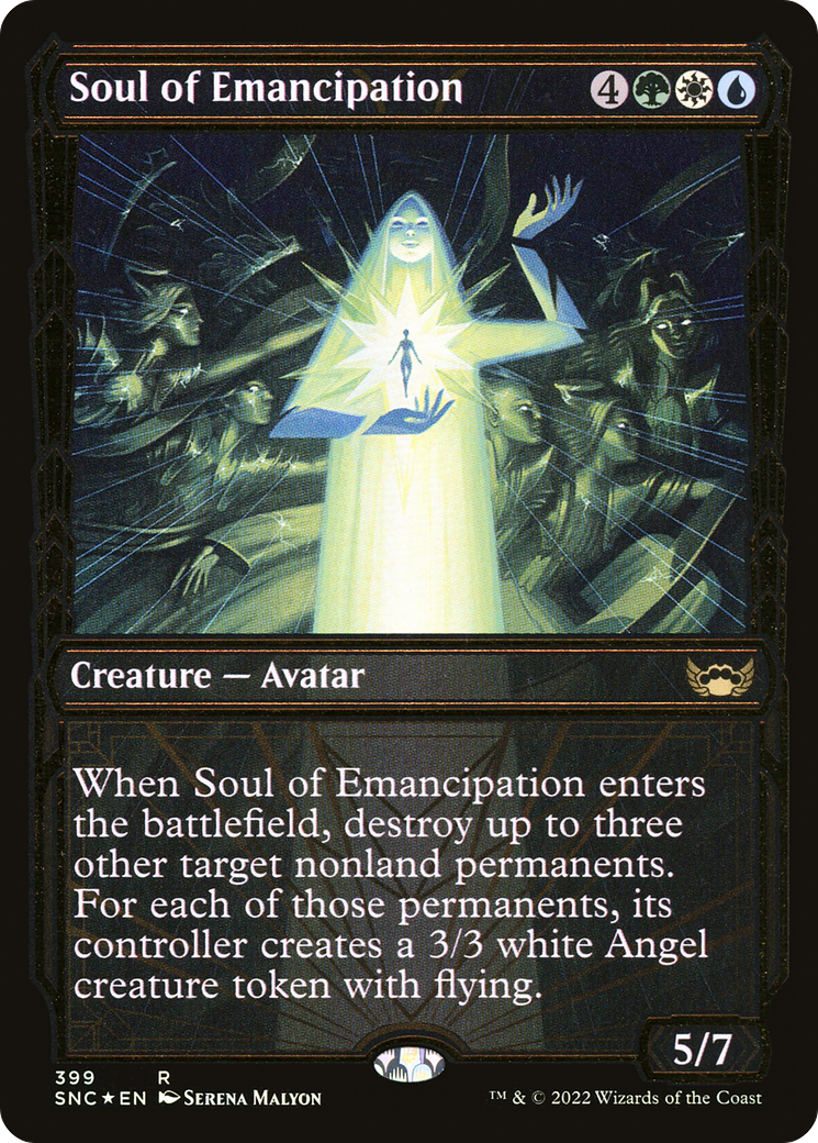 Soul of Emancipation (SNC-399) (Showcase) (Gilded Foil)