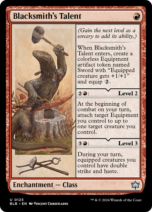 Blacksmith's Talent (BLB-125) (Foil)