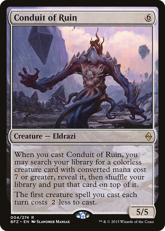 Conduit of Ruin (BFZ-004) (Foil)