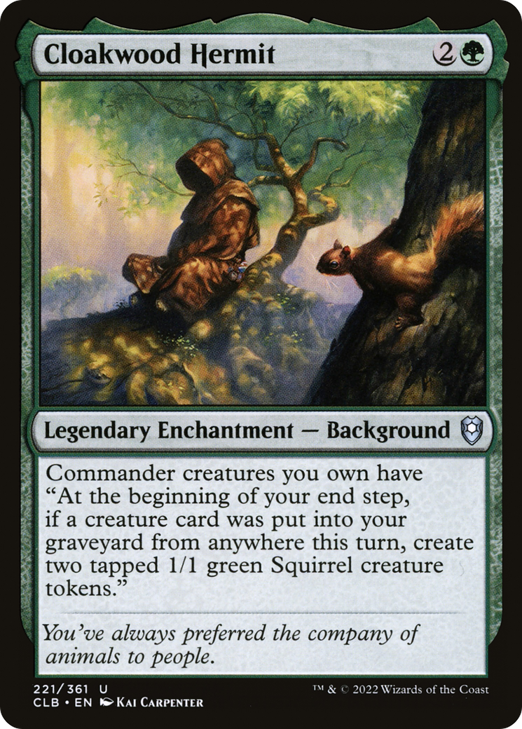 Cloakwood Hermit (CLB-221)