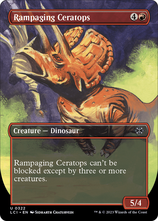 Rampaging Ceratops (LCI-322) (Borderless) (Foil)