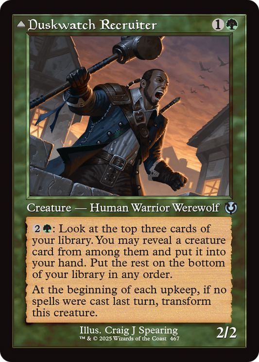 Duskwatch Recruiter // Krallenhorde Howler (INR-467) (Foil)