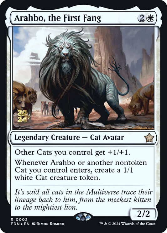 Arahbo, the First Fang (PRE-02S) (Foil)