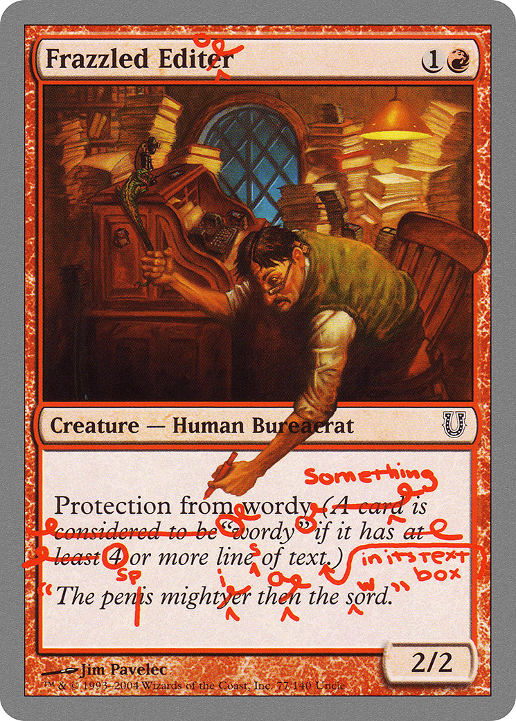 Frazzled Editor (UNH-077)