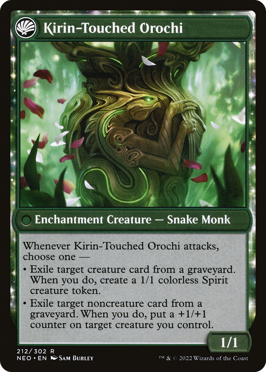 Teachings of the Kirin // Kirin-Touched Orochi (NEO-212) (Foil)