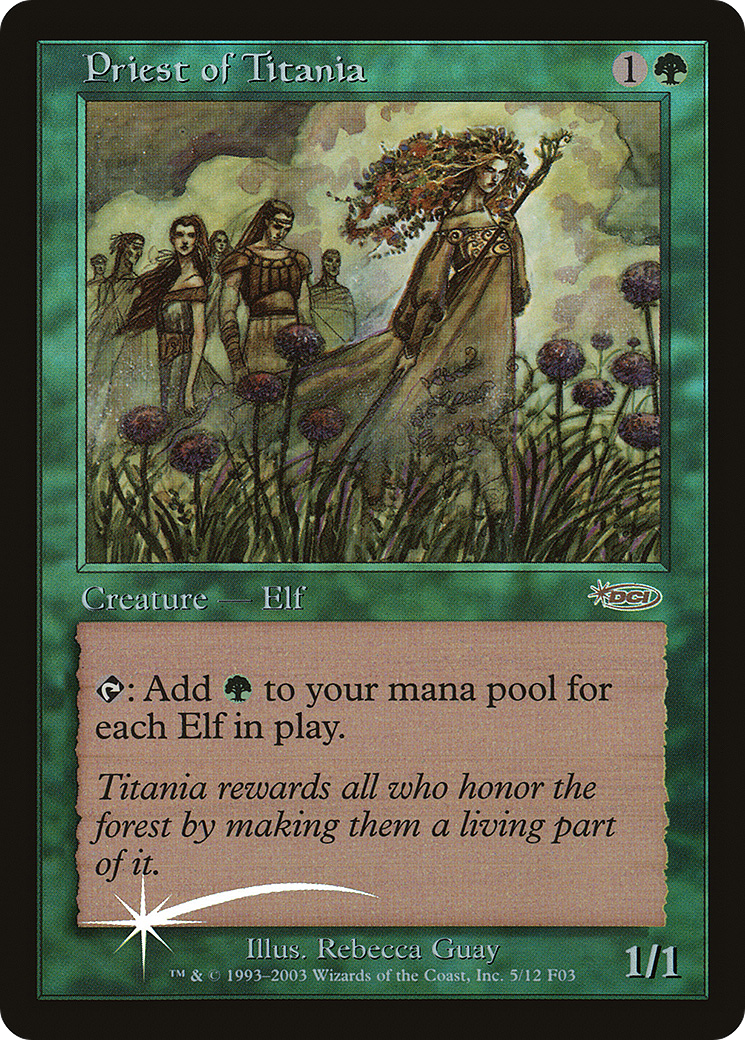 Priest of Titania (FNM-005) (Foil)