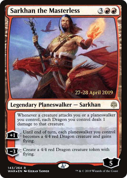 Sarkhan the Masterless (PRE-143S) (Foil)