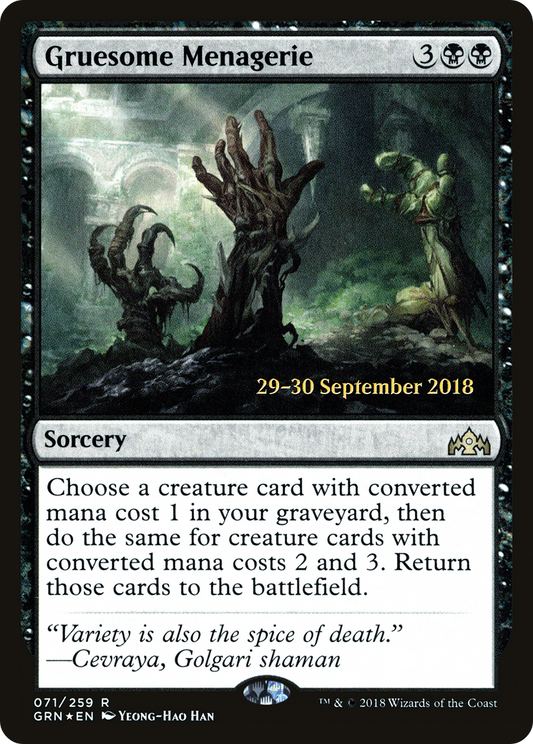 Gruesome Menagerie (PRE-71S) (Foil)