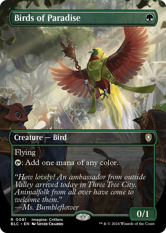 Birds of Paradise (BLC-081) (Borderless) (Foil)