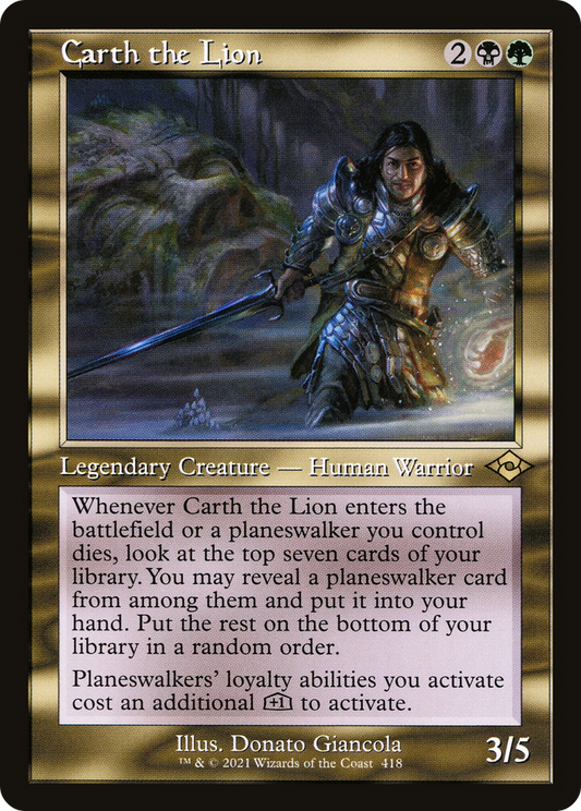 Carth the Lion (MH2-418) (Etched Foil)