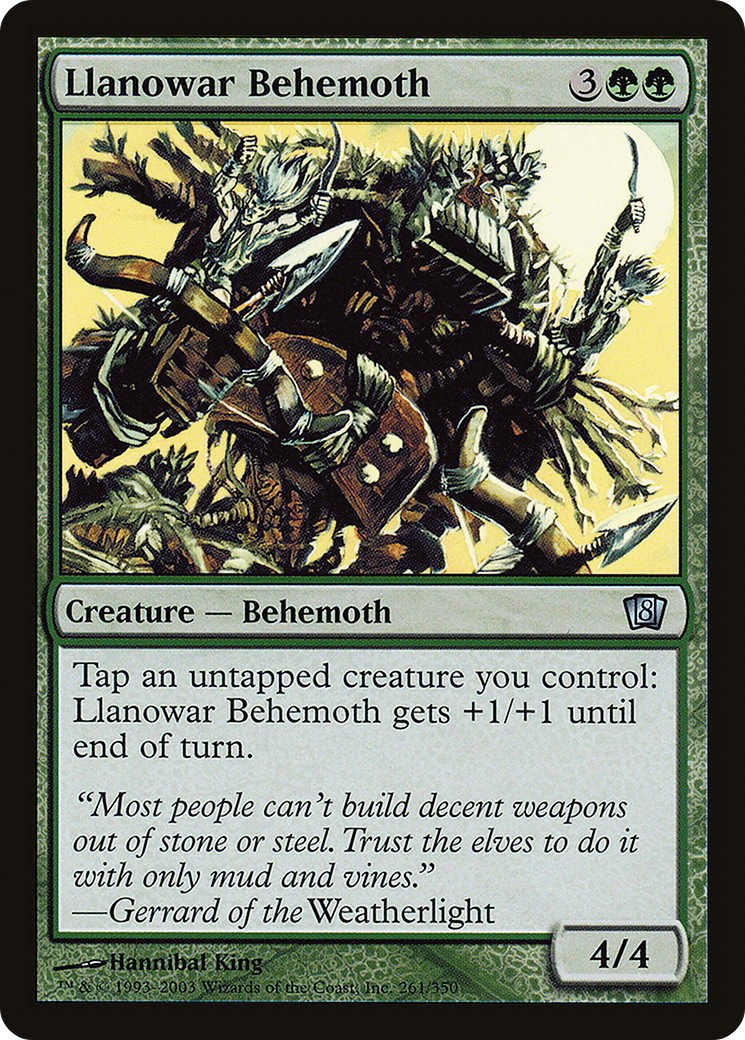 Llanowar Behemoth (8ED-261★) (Foil)