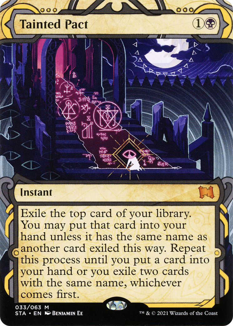 Tainted Pact (STA-33E) (Borderless) (Etched Foil)