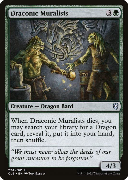 Draconic Muralists (CLB-224) (Foil)