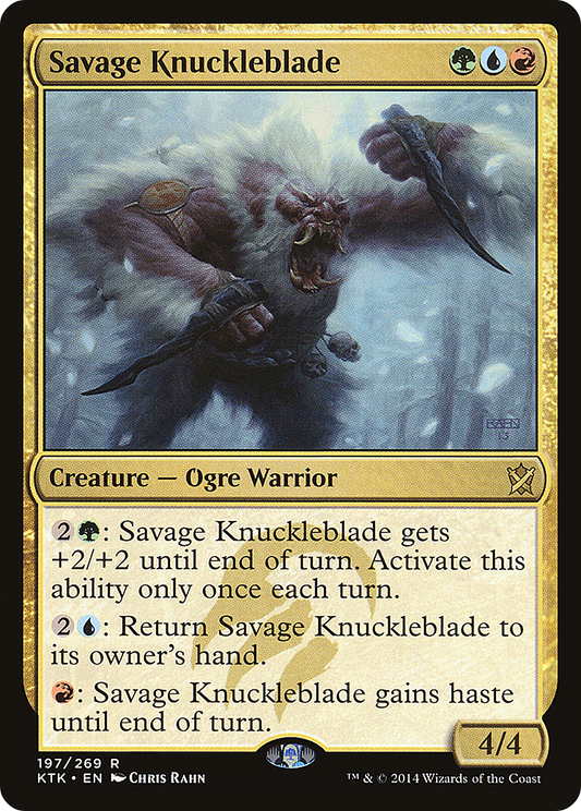 Savage Knuckleblade (KTK-197) (Foil)
