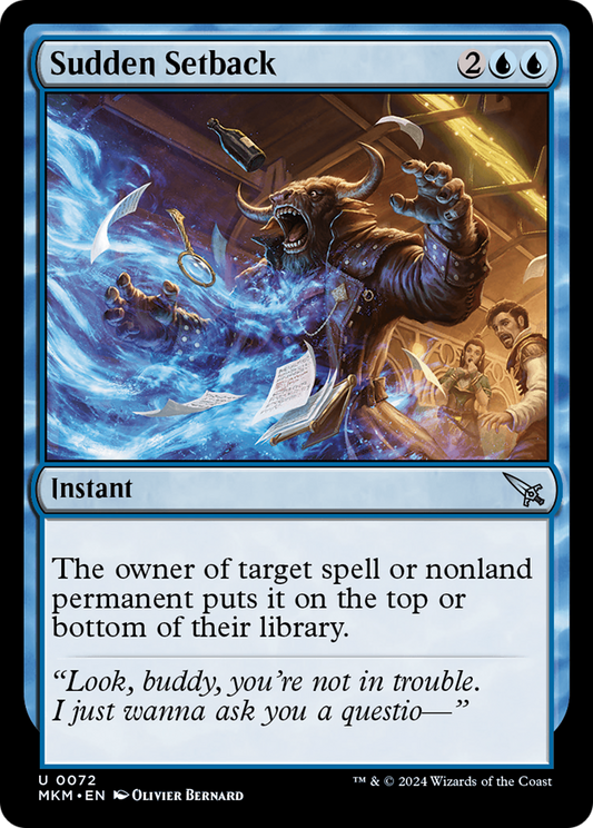 Sudden Setback (MKM-72†) (Foil)